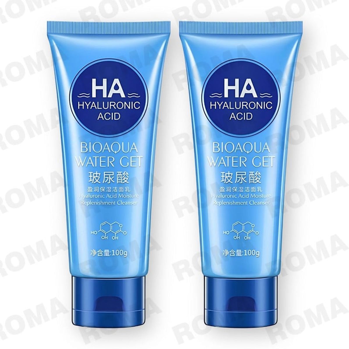 BIOAQUA - PACK 2 GEL LIMPIADOR DE ÁCIDO HIALURÓNICO WATER GET BIOAQUA 200G