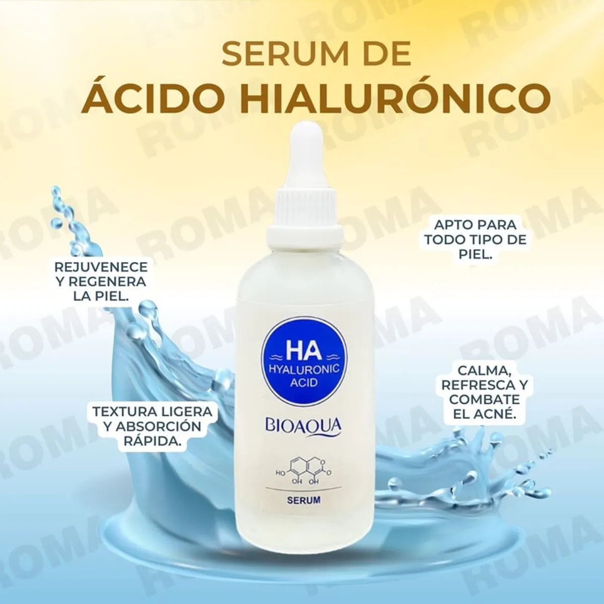 BIOAQUA - SERUM DE ÁCIDO HIALURÓNICO BIOAQUA 100ML