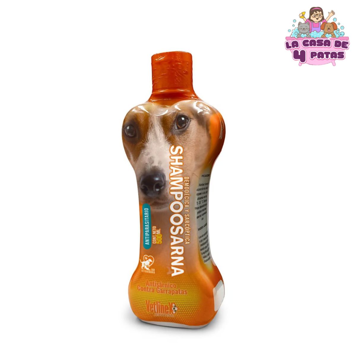 VETLINEX - SHAMPOO SARNA SARCOPTICA Y DEMODECICA x500ml