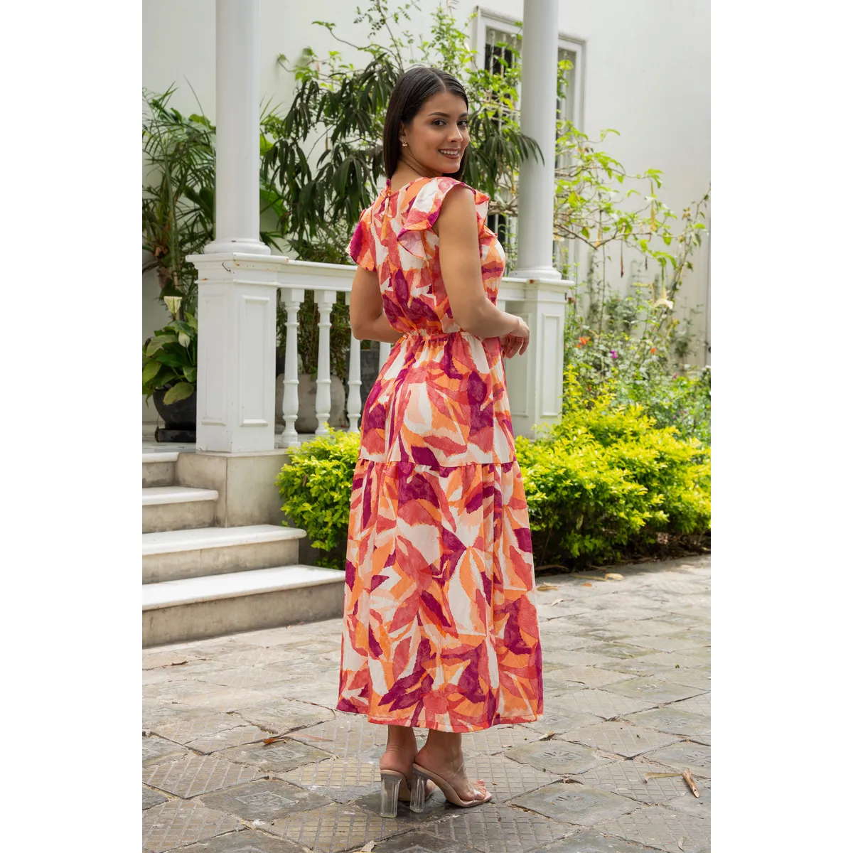 NANCY'S COLLECTION - Vestido Largo de flores Nancys Collection