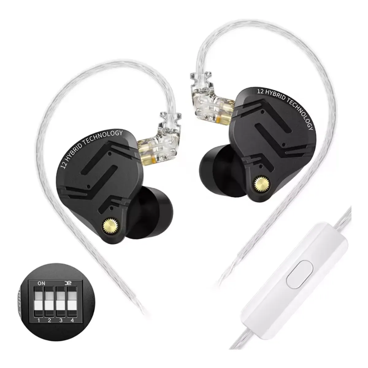 KZ - Audifonos Kz Zs12 Pro X Con Micrófono Originales