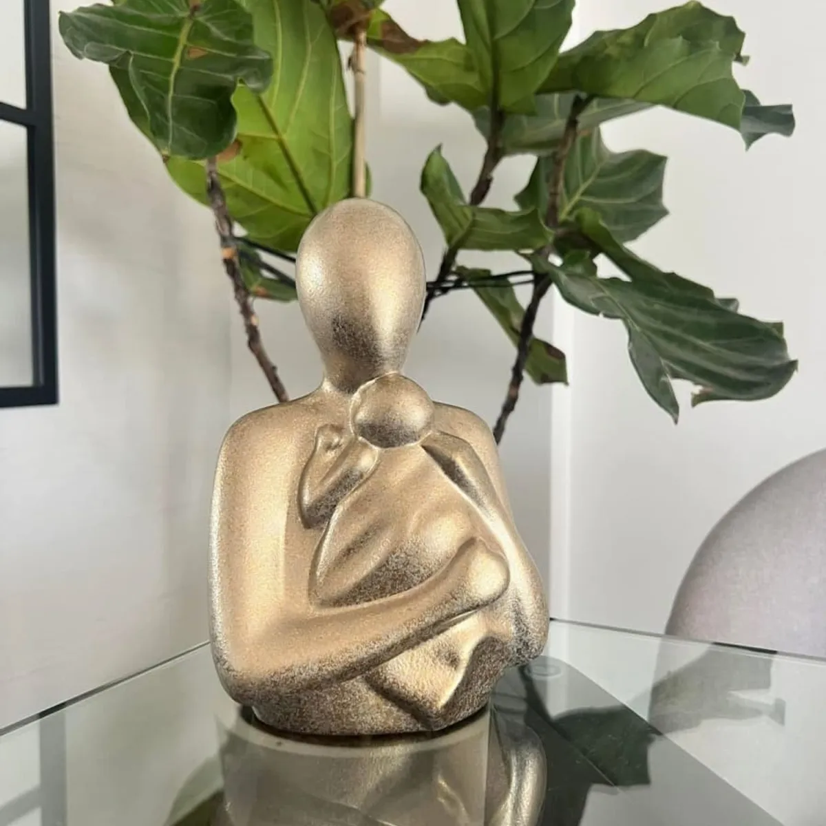 MAP DESIGN HOME - Adorno Amor de Mama Dorado 15x10x22cm