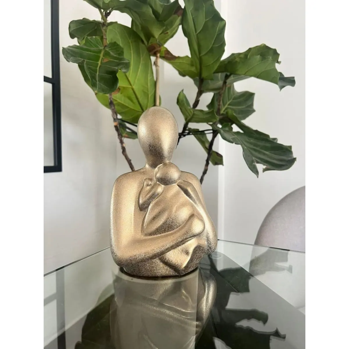 MAP DESIGN HOME - Adorno Amor de Mama Dorado 15x10x22cm