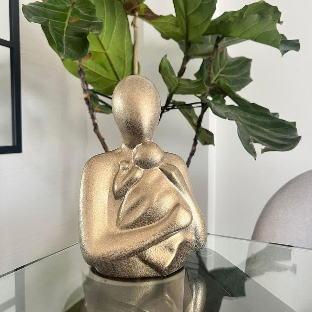 MAP DESIGN HOME - Adorno Amor de Mama Dorado 15x10x22cm