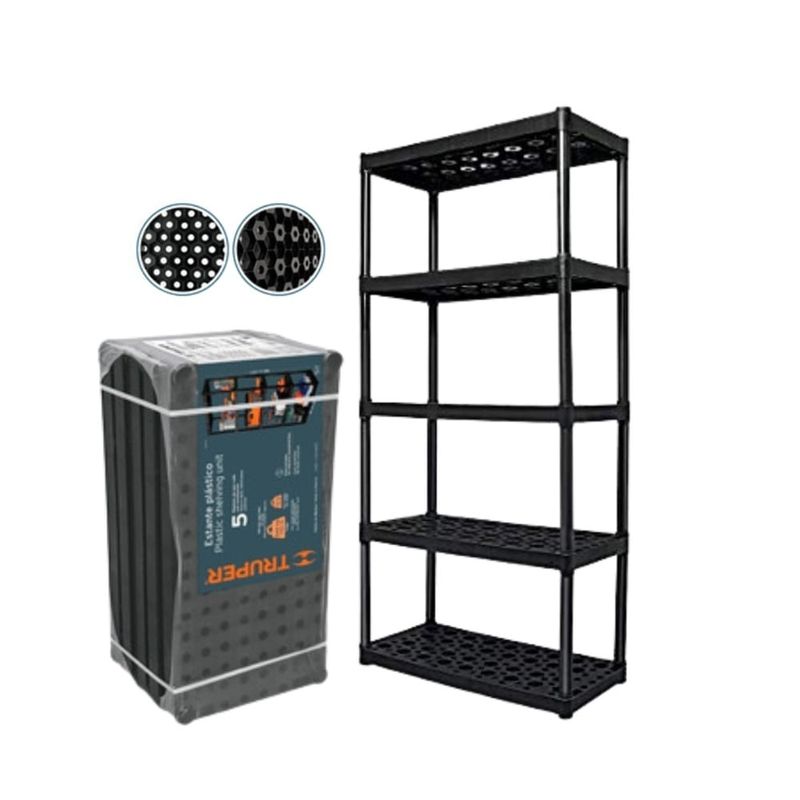 TRUPER - Estante Plástico Organizador Uso Rudo 5 Niveles 185cm Truper