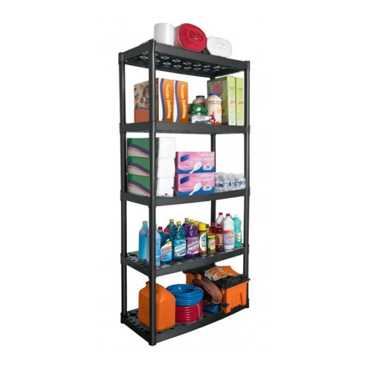 TRUPER - Estante Plástico Organizador Uso Rudo 5 Niveles 185cm Truper