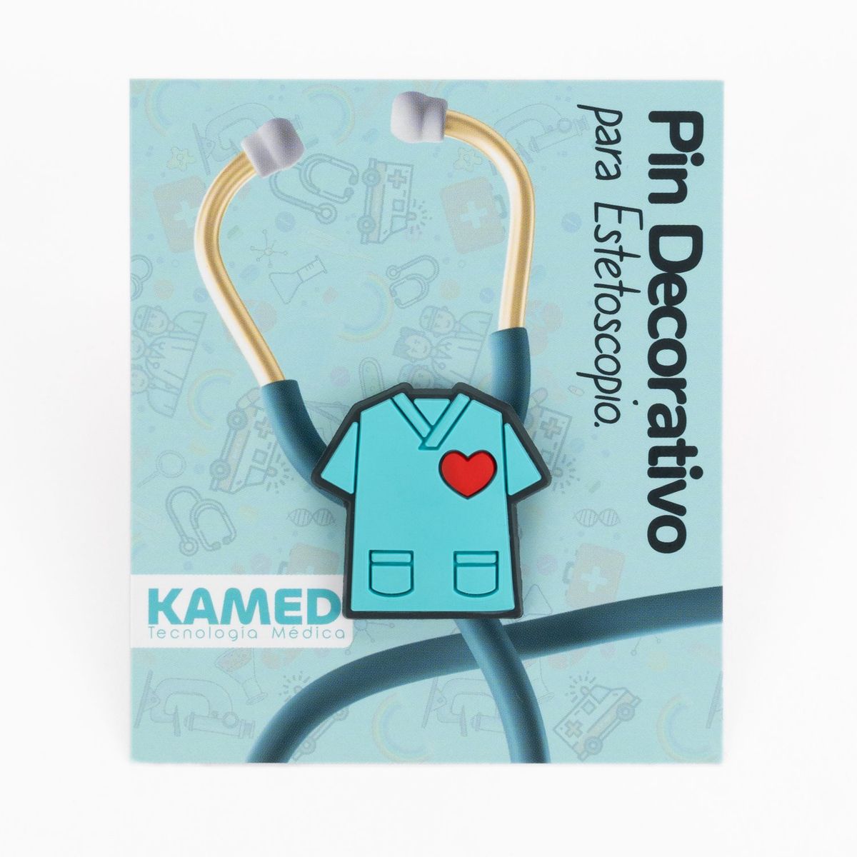 GENERICO - Pin Decorativo para Estetoscopio Camisa Enfermería