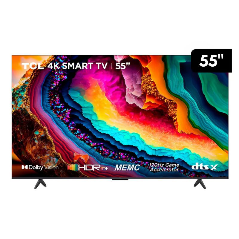 TCL - Televisor 55 UHD Google TV 4K Ultra HD 55P755