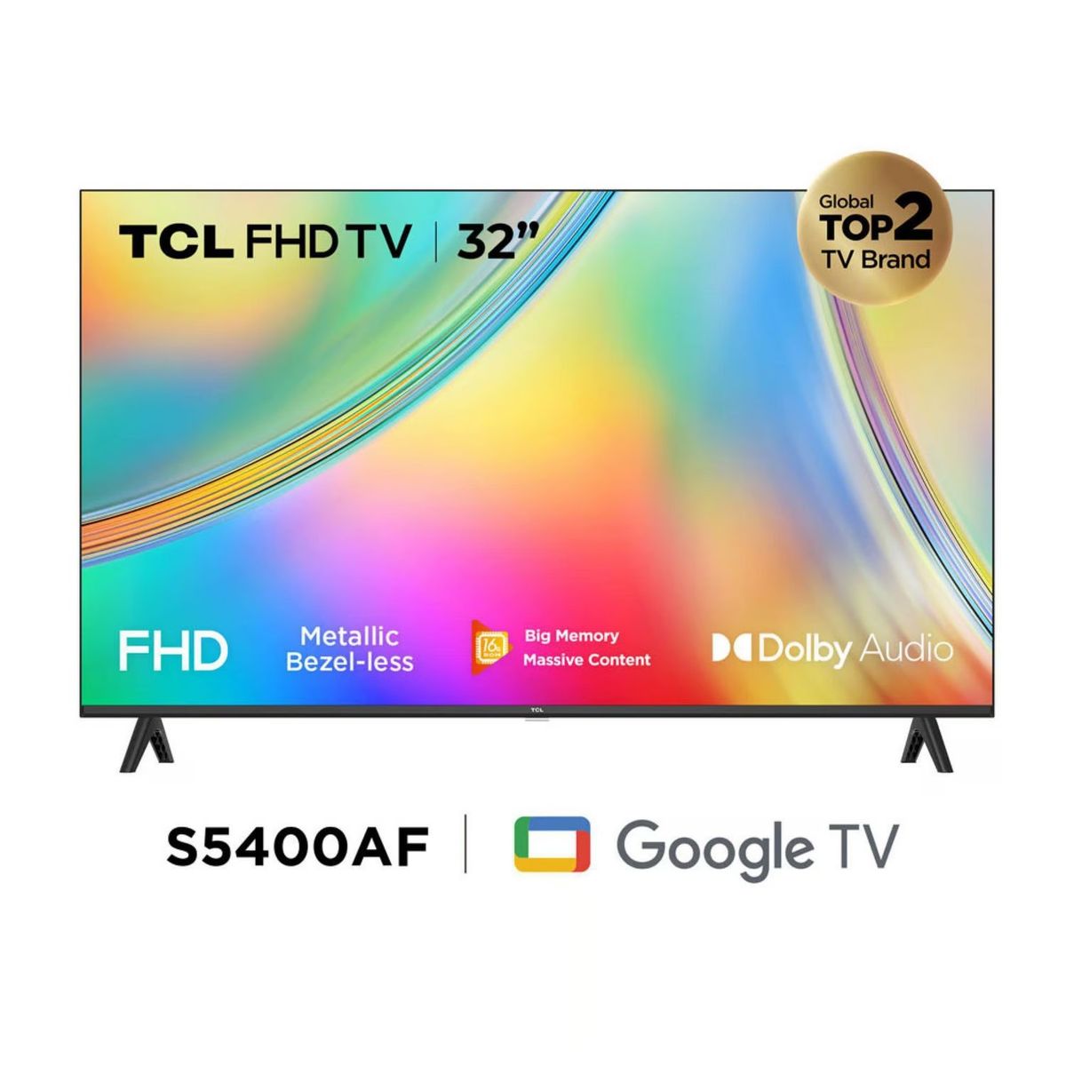 TCL - Televisor TCL 32 FHD Google TV 32S5400AF
