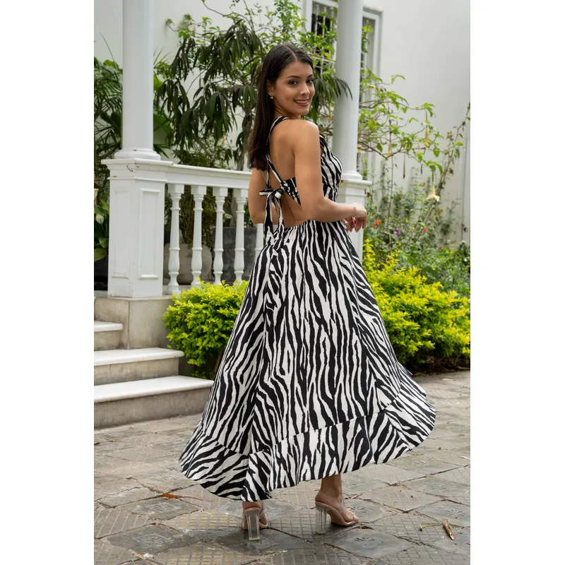 NANCY'S COLLECTION - Vestido Largo de Lino Nancys Collection