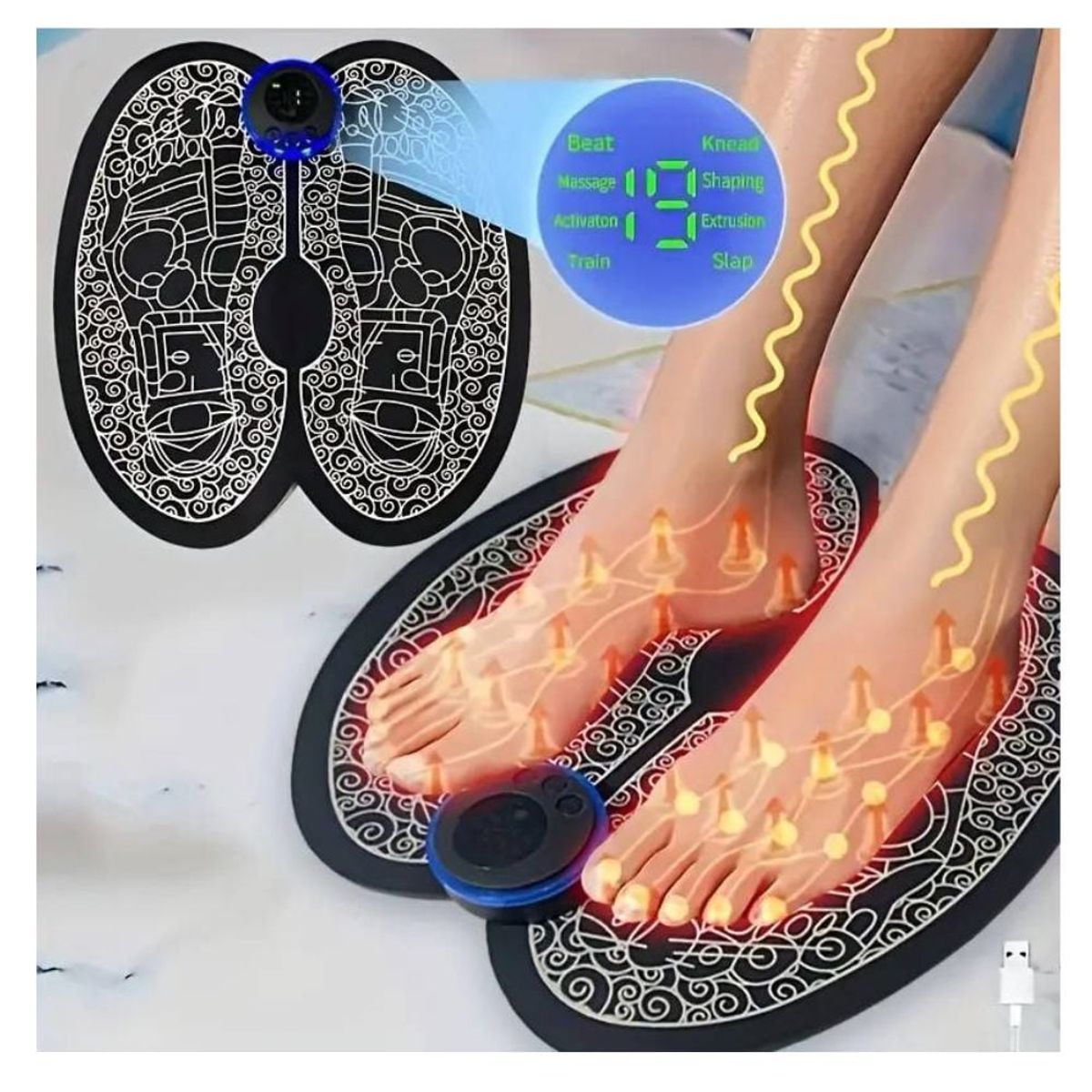 GENERICO - Masajeador Genérico Almohadilla Eléctrica para pies