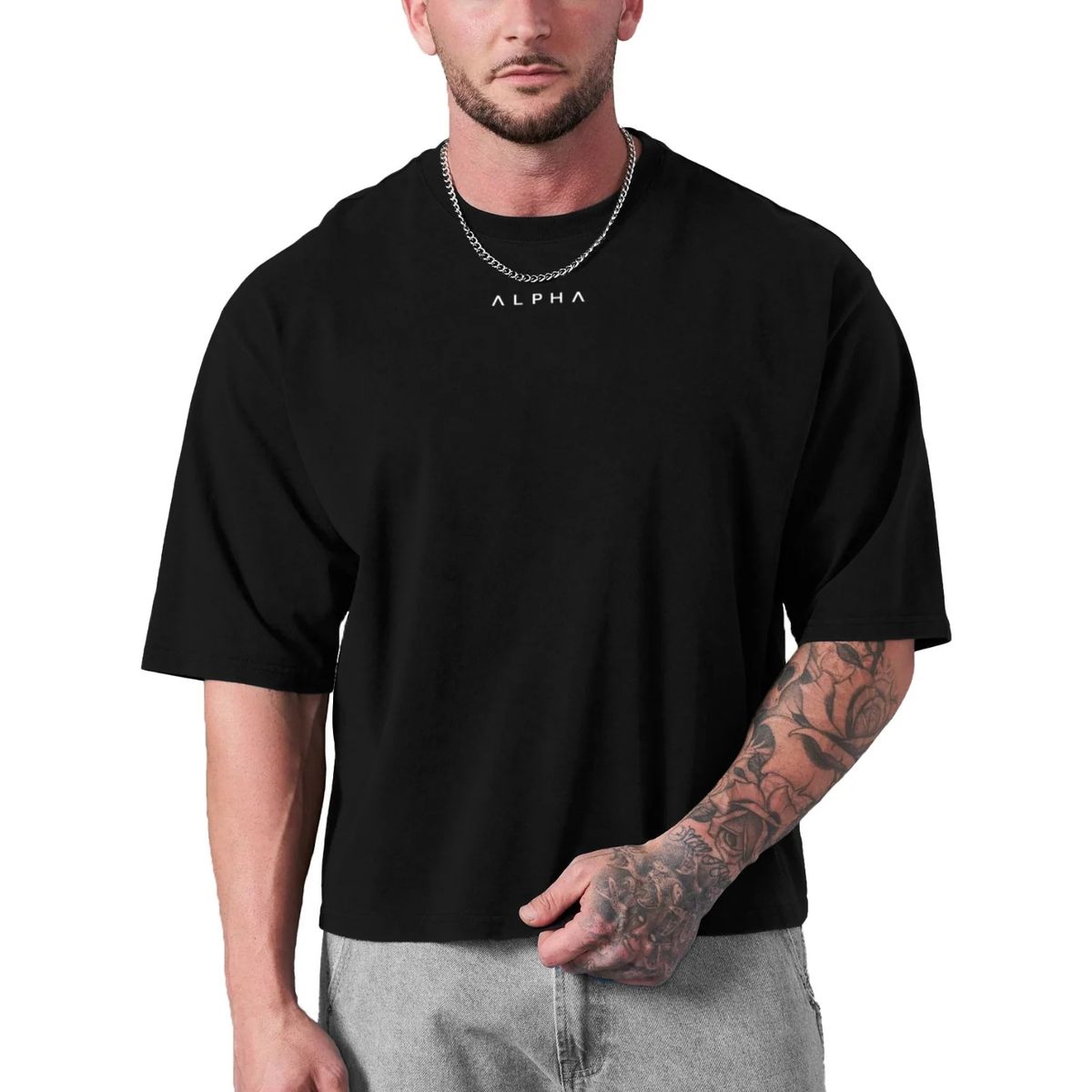 ALPHA FIT - Polo Boxy Fit Oversize de Algodón - Polo Boxyfit