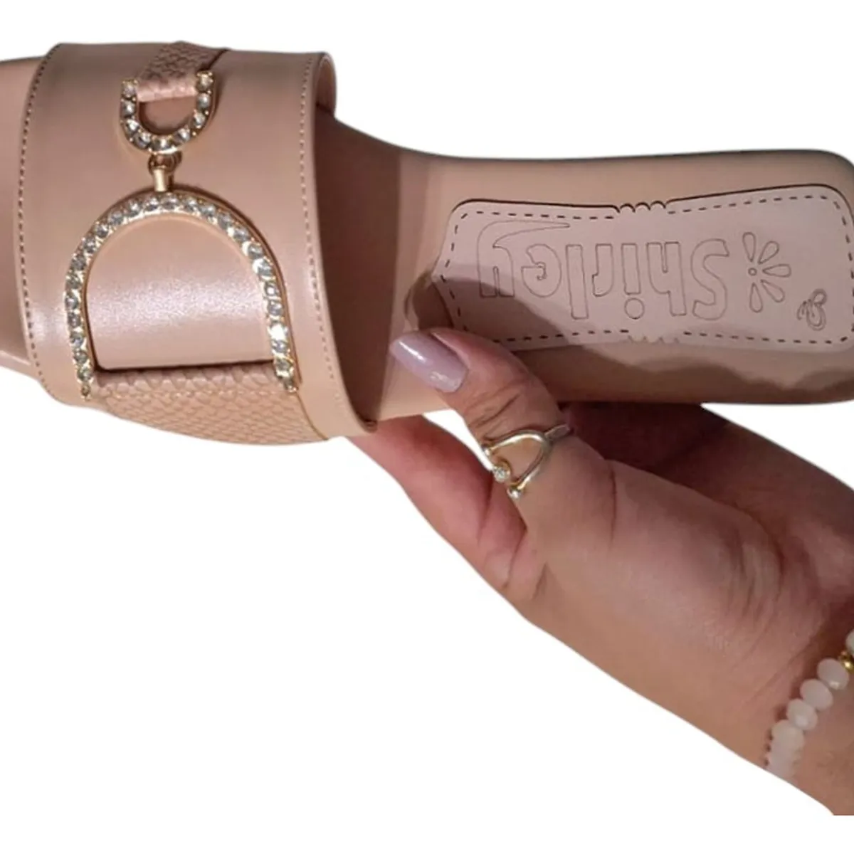 GENERICO - Sandalia Mujer Elegancia Alada 1177-40 Color Beige