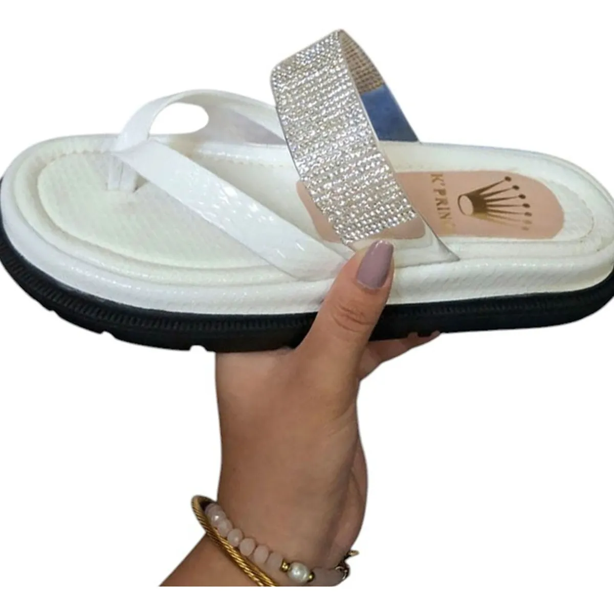 GENERICO - Sandalia Mujer Encanto Cruzado 1177-50 Color Blanco