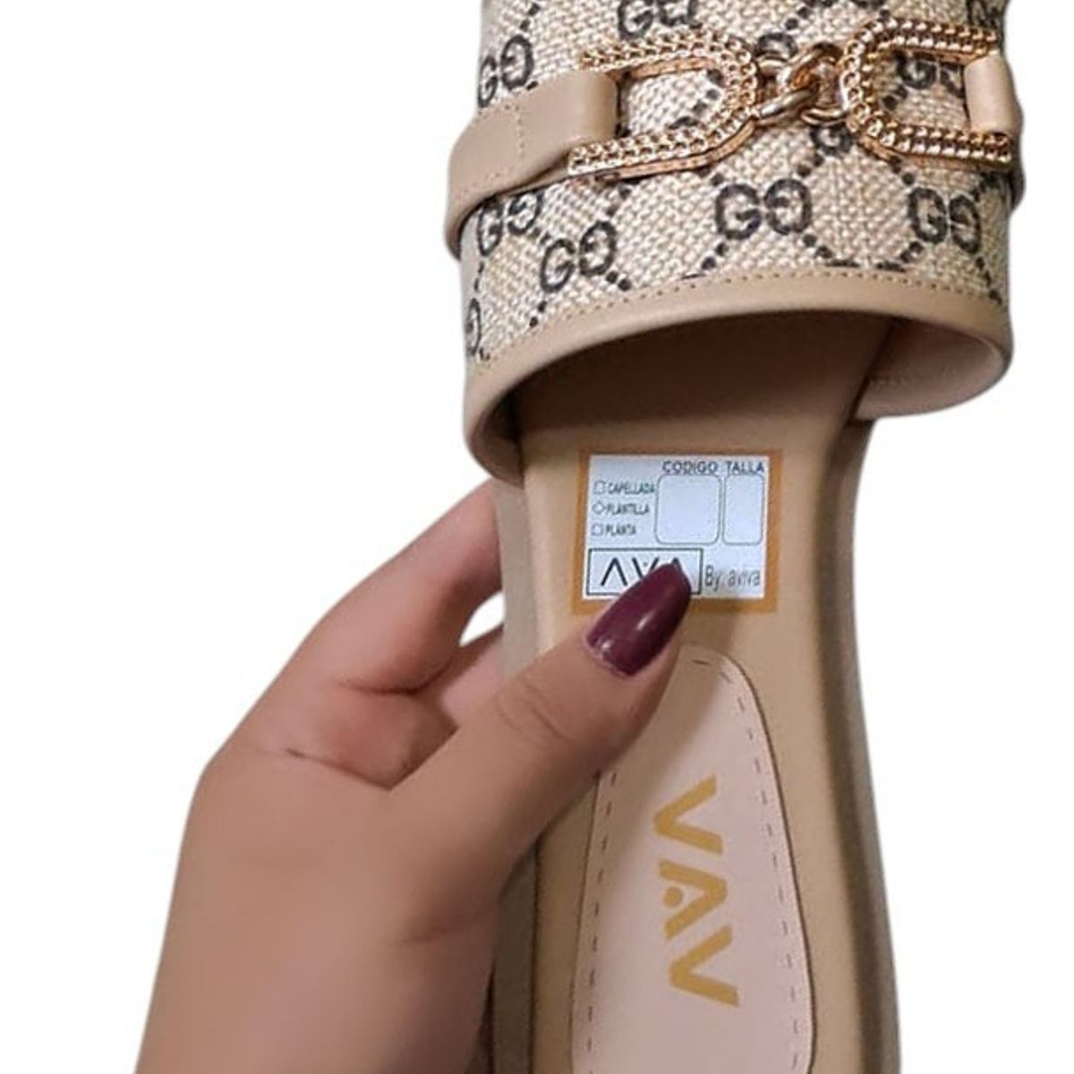 GENERICO - Sandalia Mujer Pasos De Glamour 1177-40 Color Beige