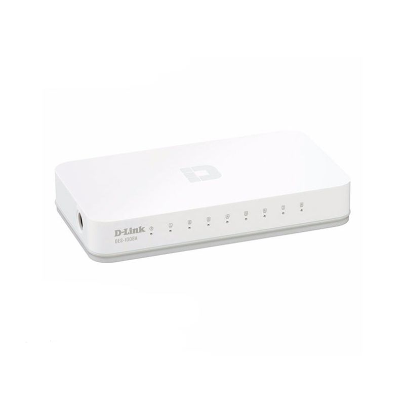 D LINK - SWITCH 8 PUERTOS D-LINK 10100MBPS BLANCO PN DES-1008C