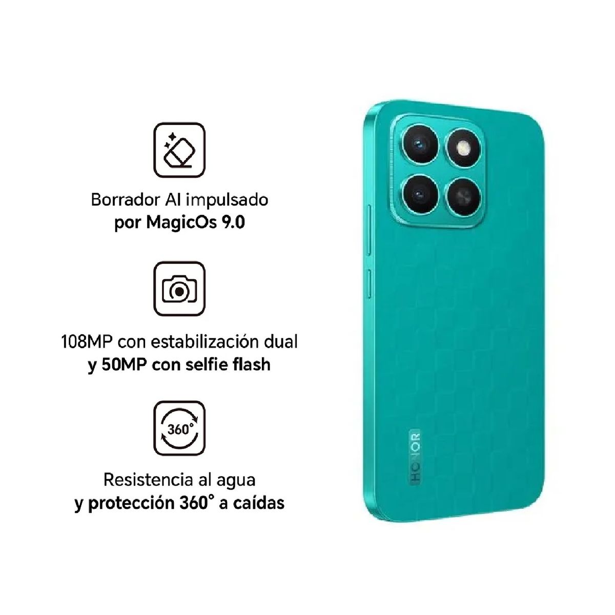 HONOR - HONOR X8C VERDE 8RAM 256GB - REGISTRADO