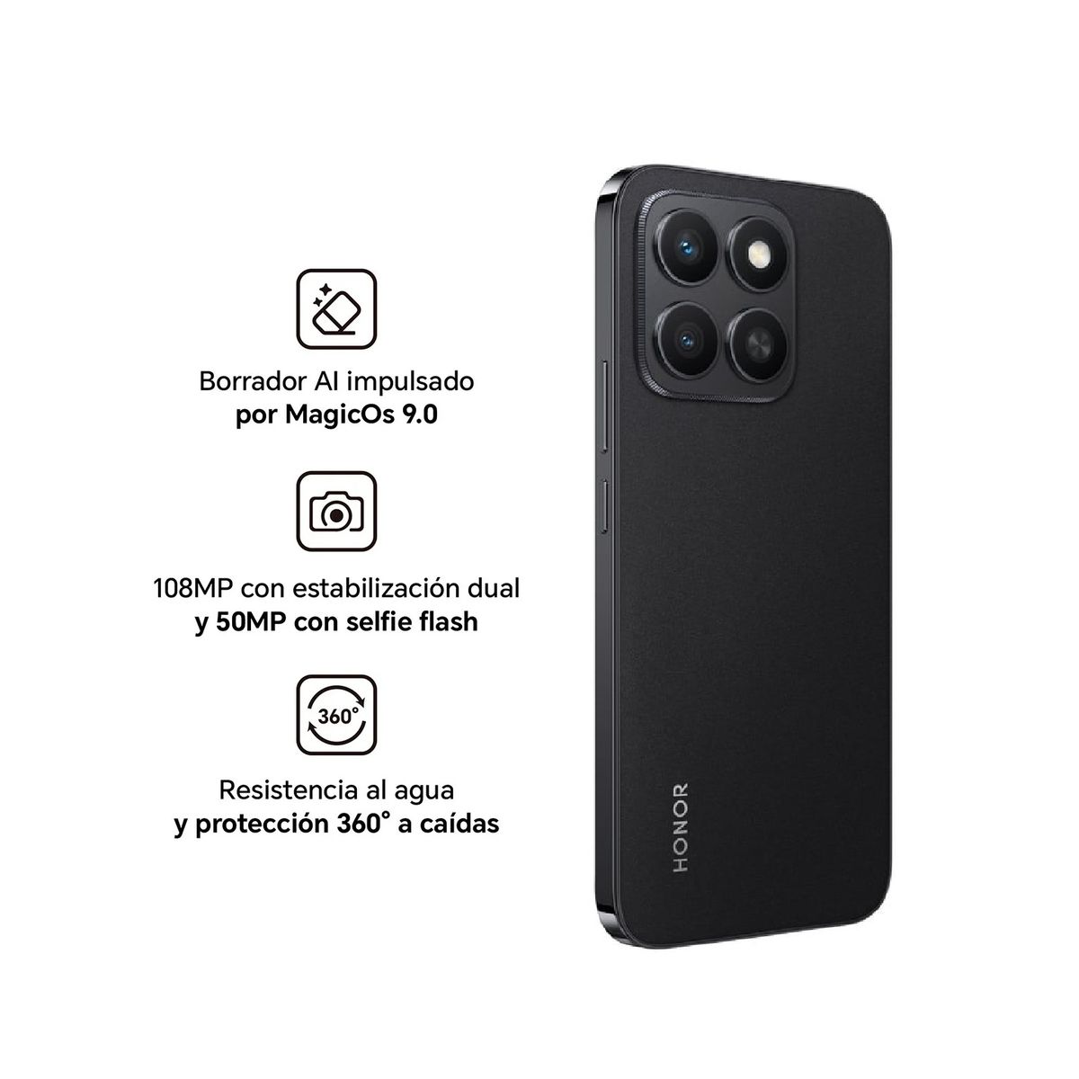 HONOR - HONOR X8C NEGRO 8RAM 256GB - REGISTRADO