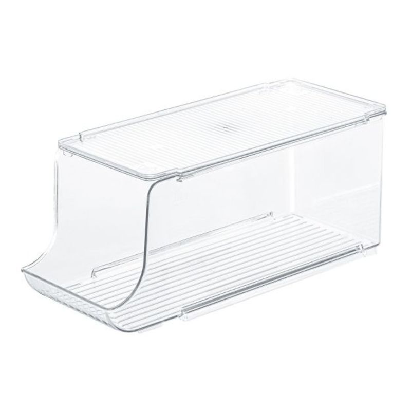 REY PLAST - Portalata Smart con Tapa Diseño Apilable y Práctico PC