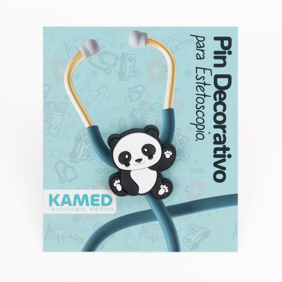 GENERICO - Pin Decorativo para Estetoscopio Kamed Panda