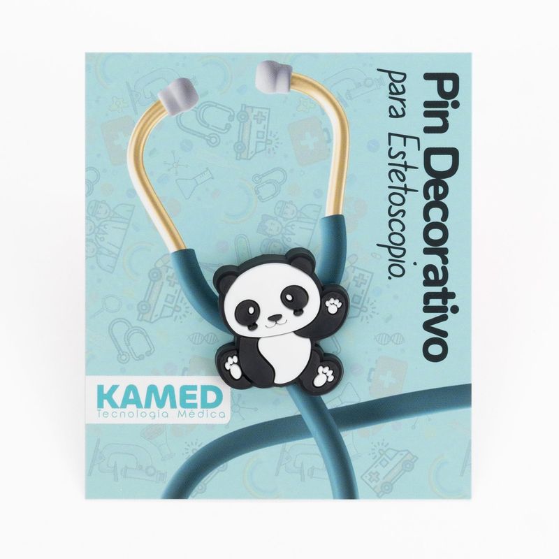 GENERICO - Pin Decorativo para Estetoscopio Kamed Panda