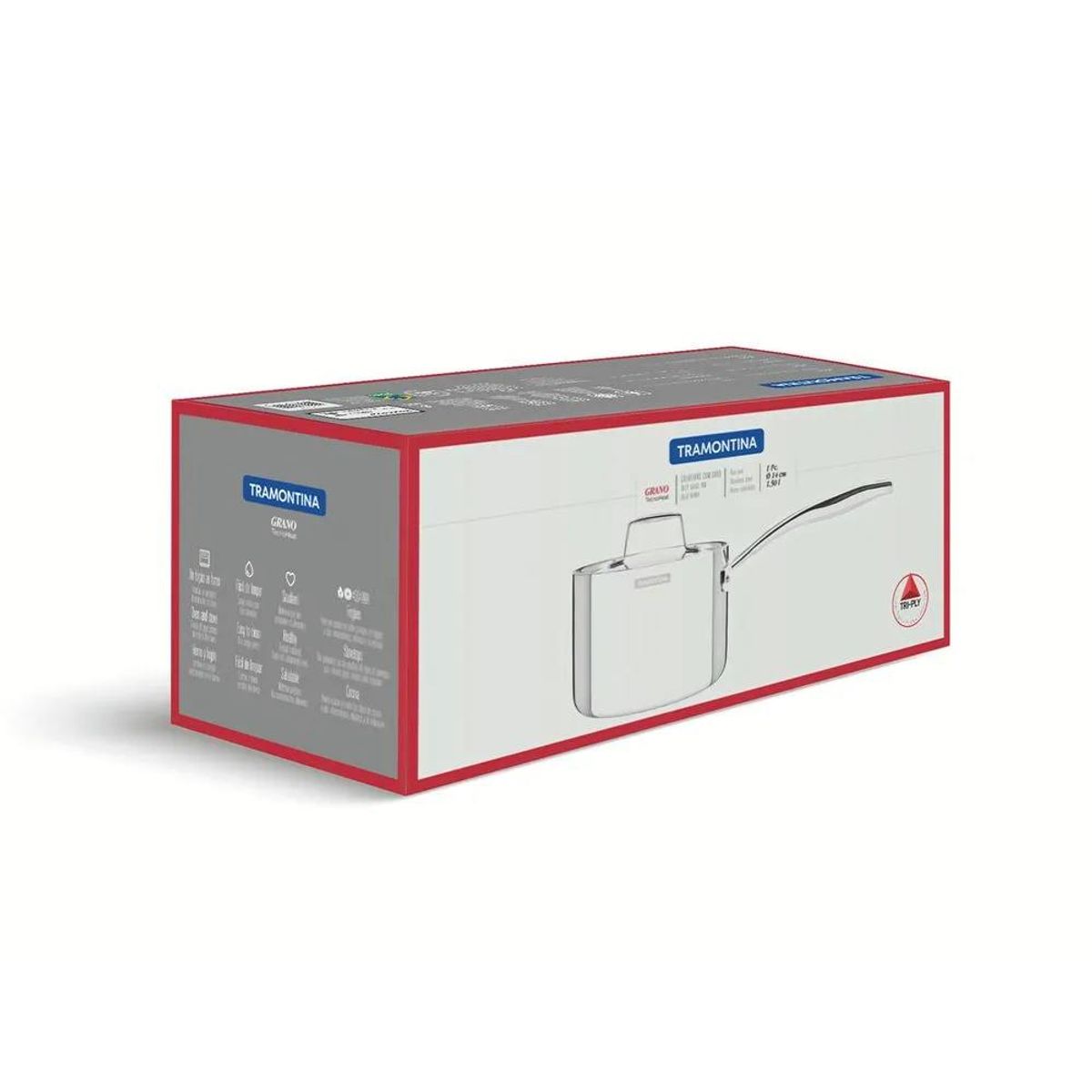 TRAMONTINA - Olla Honda 14 cm Grano (1.5 Lt) - Tramontina