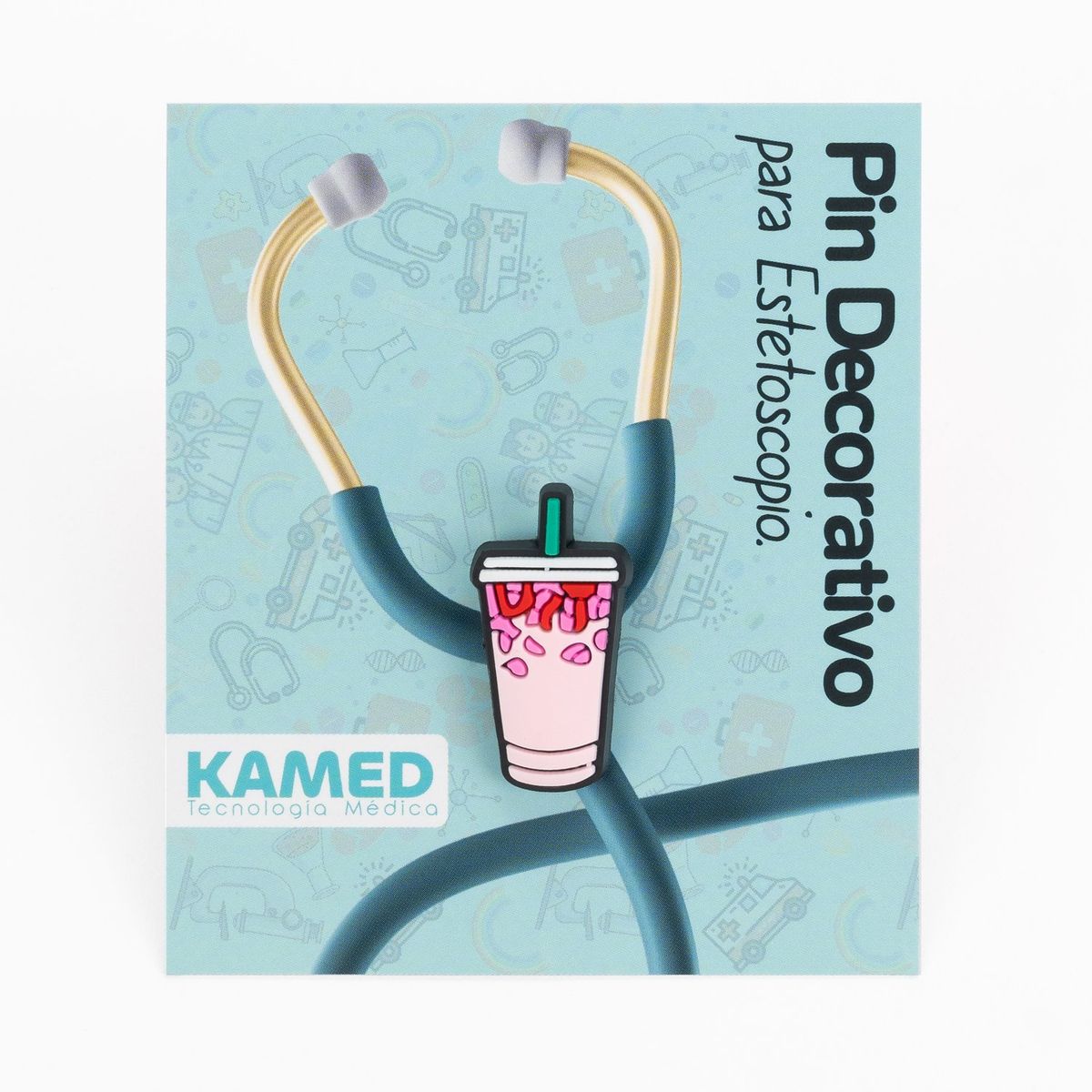 GENERICO - Pin Decorativo para Estetoscopio Kamed Frappé