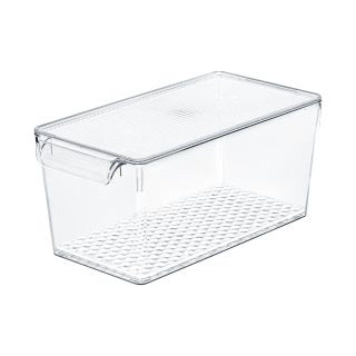 REY PLAST - Smart Box 5.5 L con Tapa y Rejilla, Organizador PC