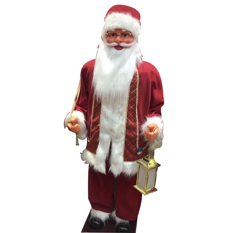 GENERICO - papa Noel con adorno en la mano