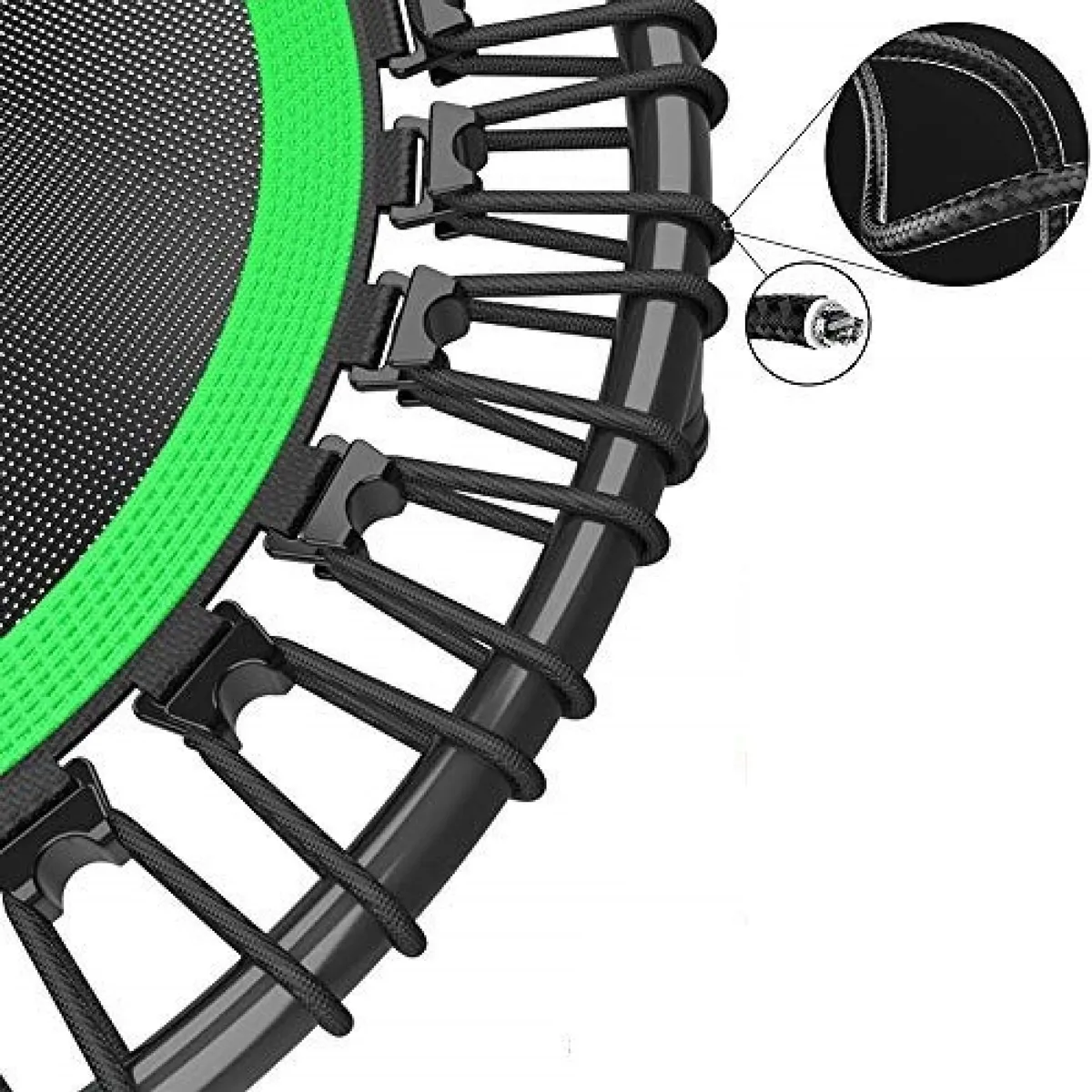 U BUY - Trampolin Fitness Redondo Con Mango 100cm Verde