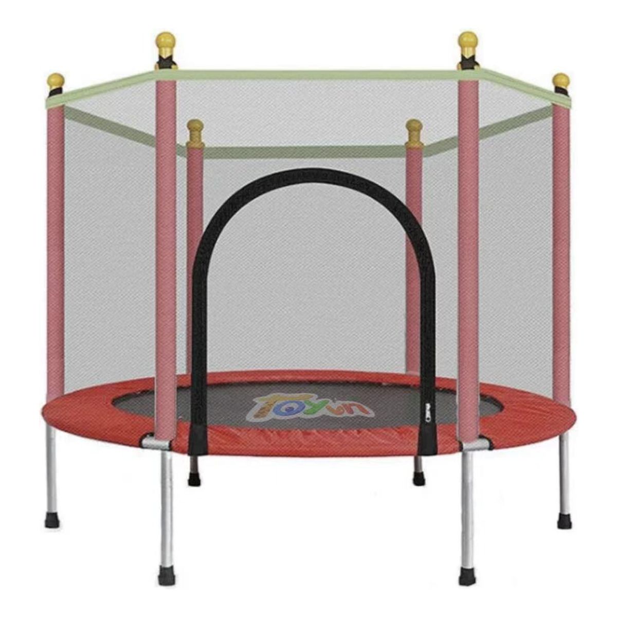 U BUY - Cama Saltarina Pequeña Roja 140cm con Malla