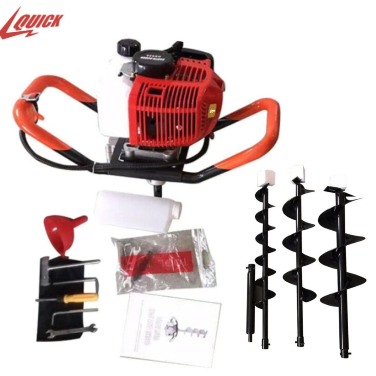 QUICK - Quick Ahoyador Barreno + 3 Brocas Licencia Japonés 63cc