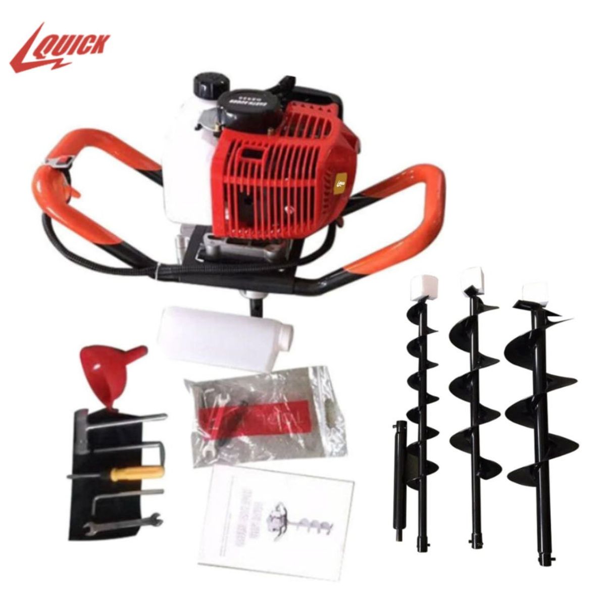 QUICK - Quick Ahoyador Barreno + 3 Brocas Licencia Japonés 63cc