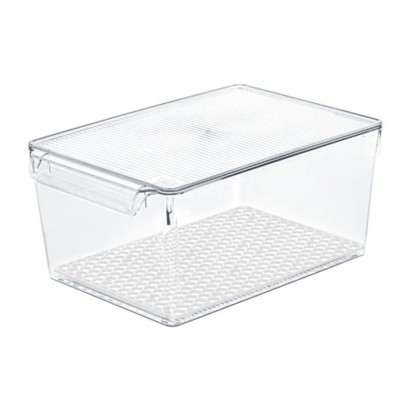 REY PLAST - Smart Box 7.4 L con Tapa, Organizador Plástico Durable