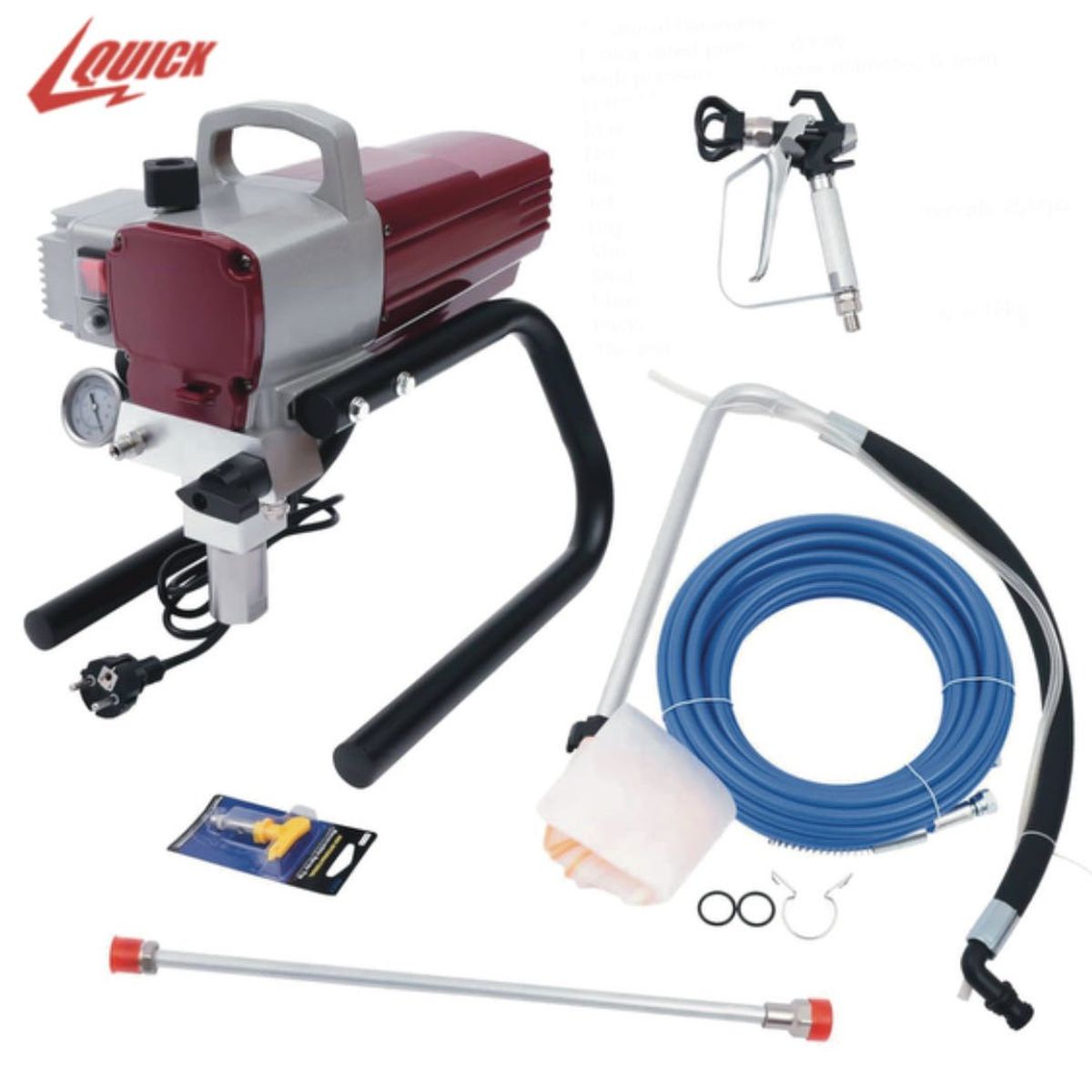 QUICK - Quick Equipo Pintura Airless 1700w 3200psi Profesional