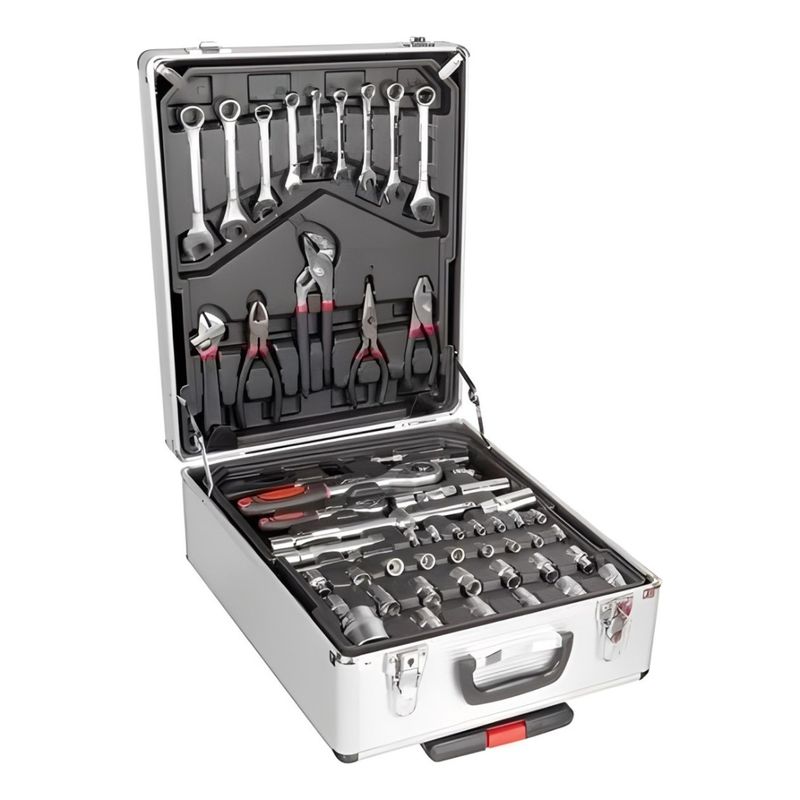 QUICK - Caja De Herramientas Lumax Tipo Maleta 4 Estantes 477 Piezas