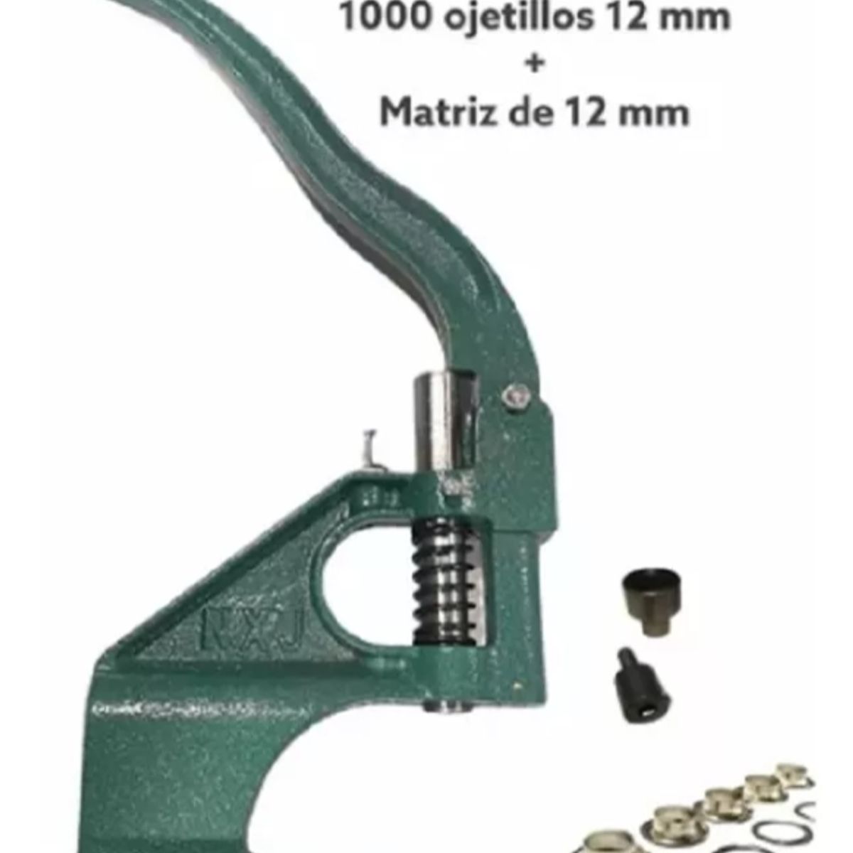 QUICK - Maquina De Broches + 1000 Ojetillos De 12 + Matriz De 12