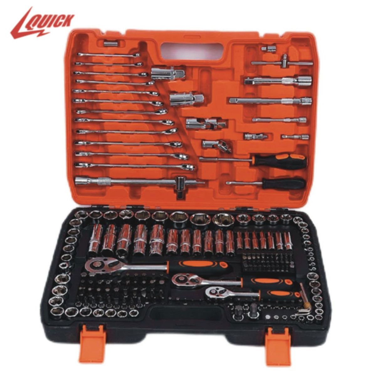 QUICK - Quick Caja De Dados De 216 Pcs 12 & 14 &38 Más Llaves