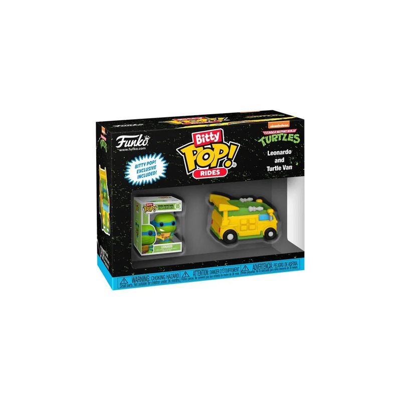FUNKO - Funko BITTY Pop Teenage Mutant Ninja Turtles Leonardo and Turtle Van Ride