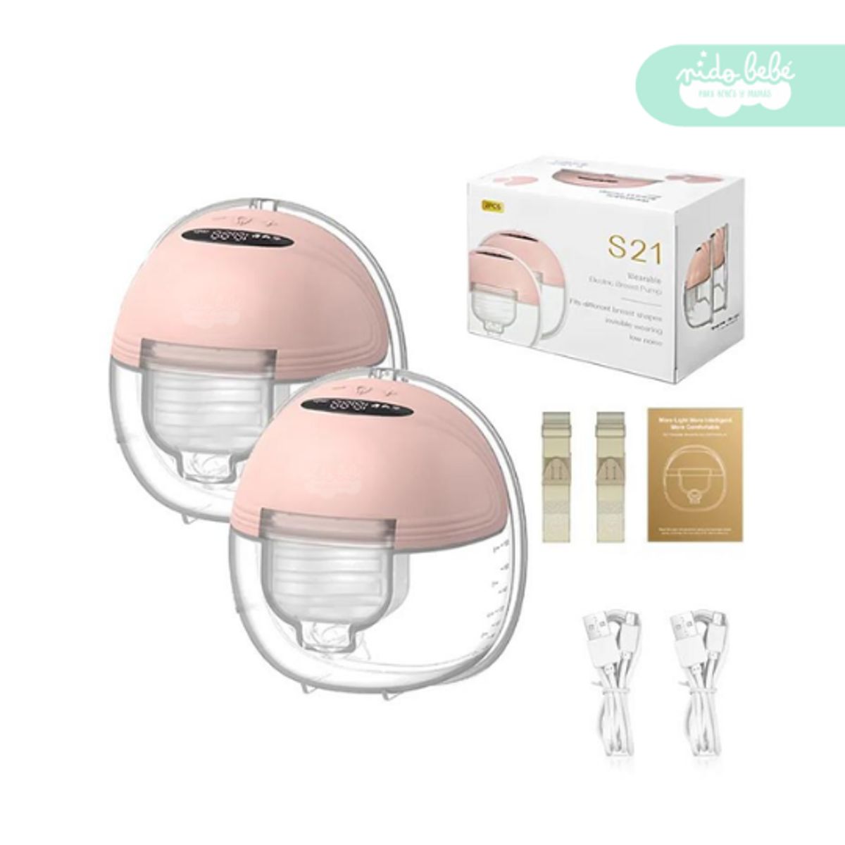 GENERICO - Extractor de leche portatil Premium Doble