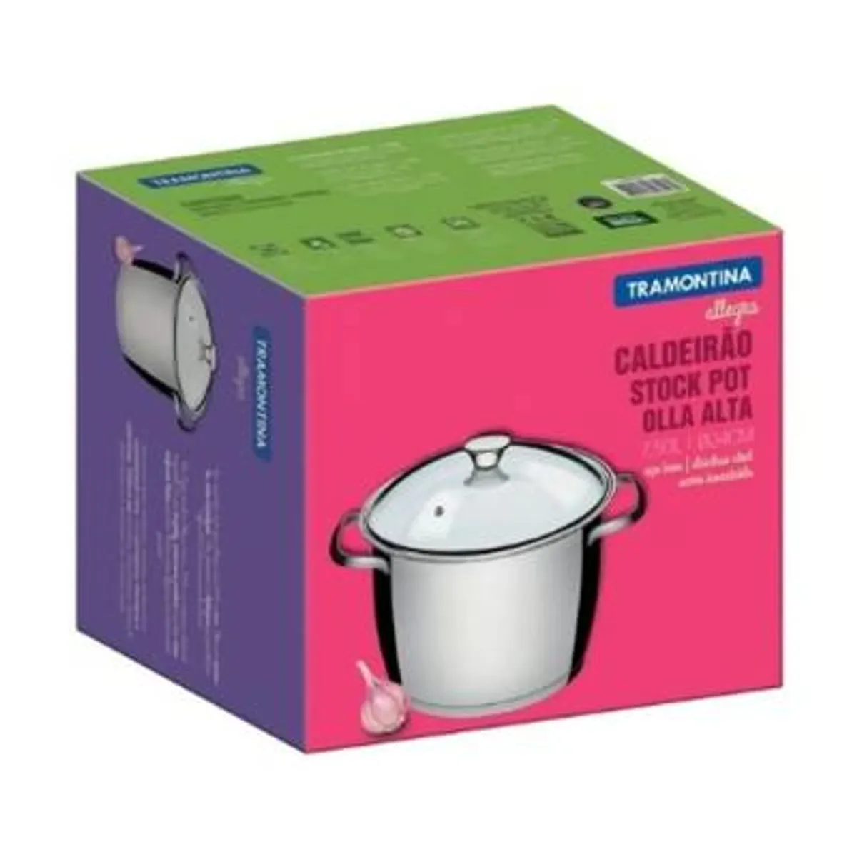 TRAMONTINA - OLLA ACERO 24 CM (7.40 LT) ALLEGRA T/VID - TRAMONTINA - 10116242