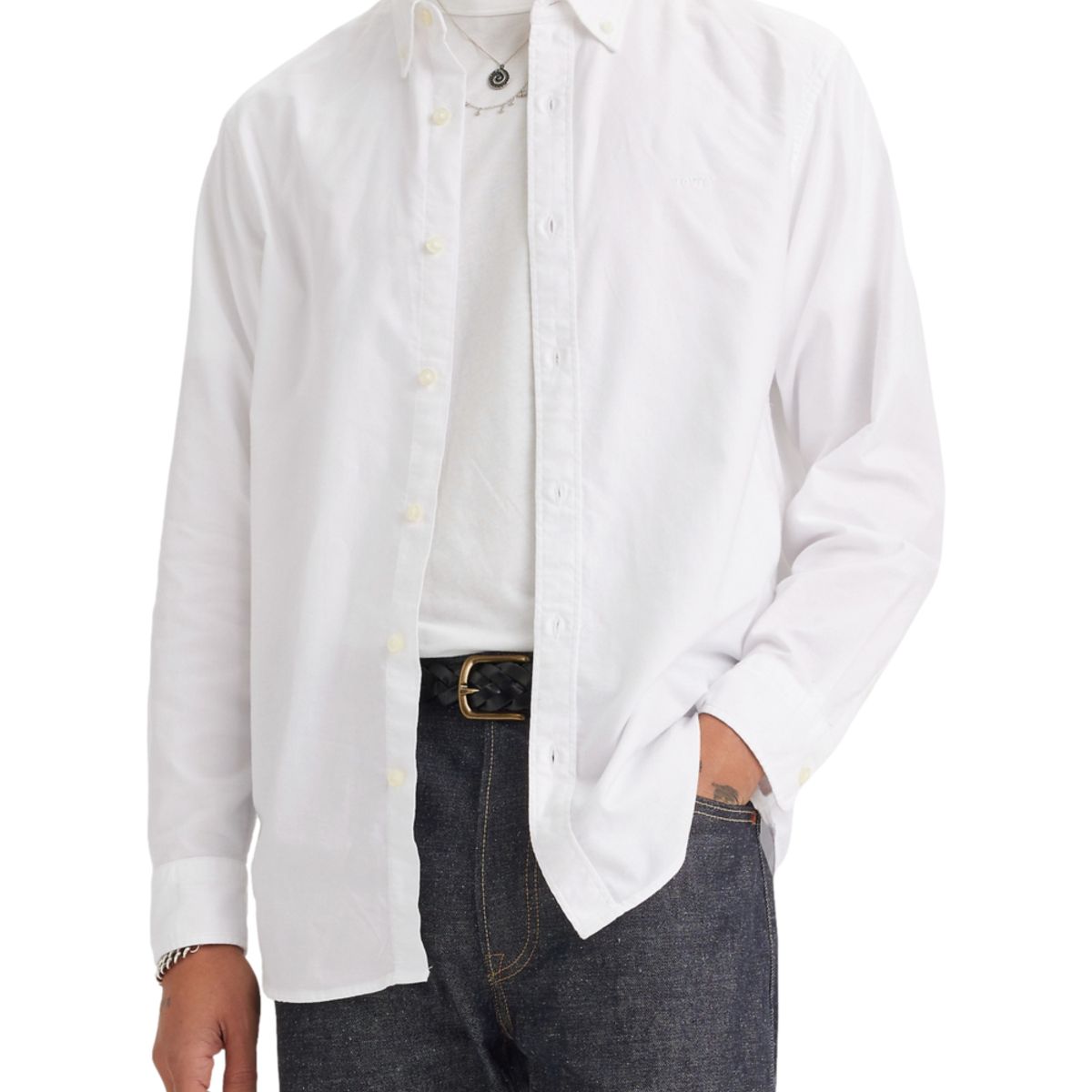 LEVIS - Camisa Hombre Authentic Button Down Blanco Levis