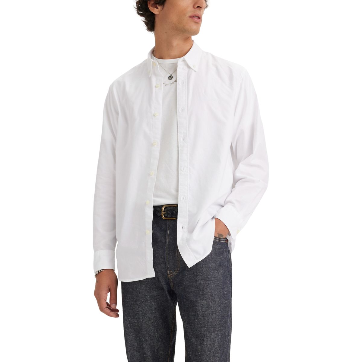 LEVIS - Camisa Hombre Authentic Button Down Blanco Levis
