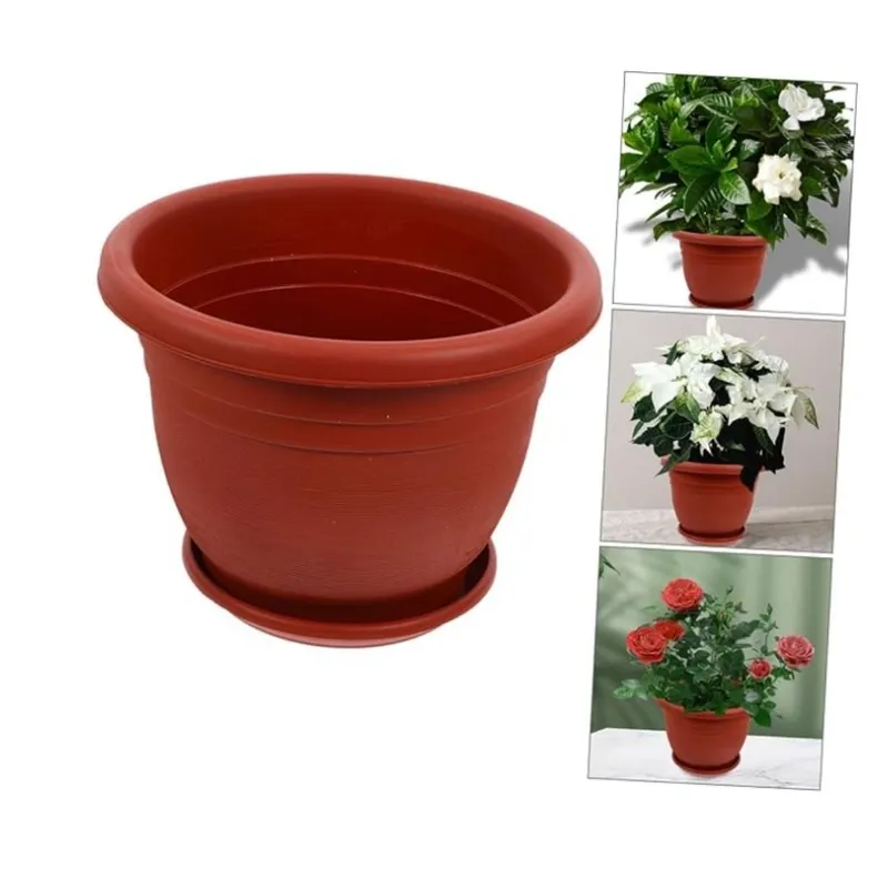 GENERICO - PACK DE 10 MACETEROS TERRACOTA 18CM X 14CM
