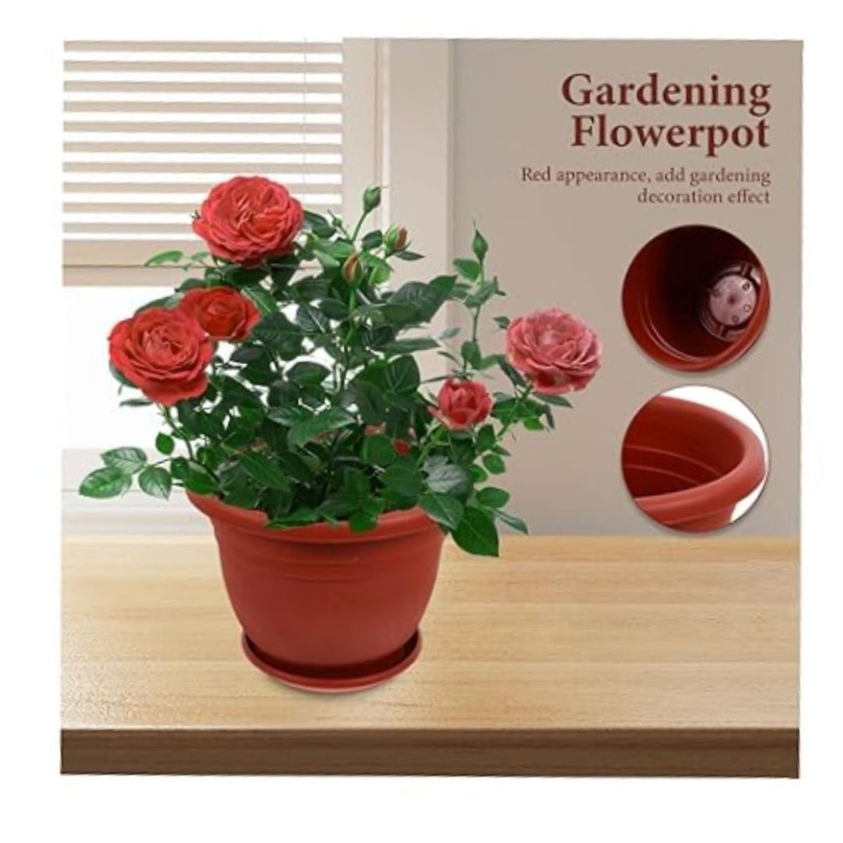 GENERICO - PACK DE 10 MACETEROS TERRACOTA 18CM X 14CM