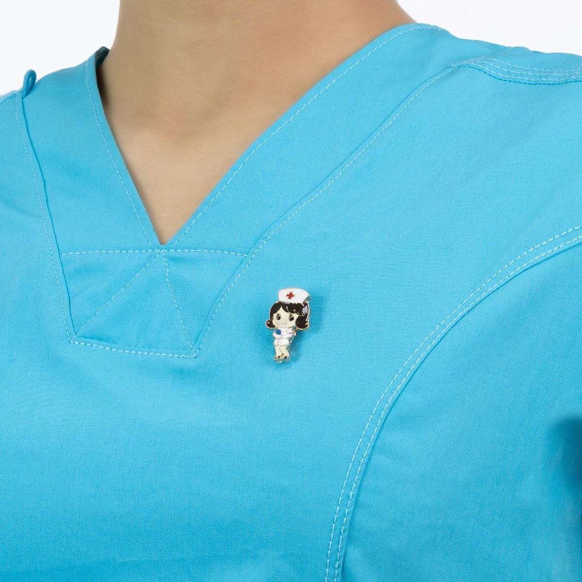 GENERICO - Pin Médico de Metal Kamed Enfermera Libreta Azul