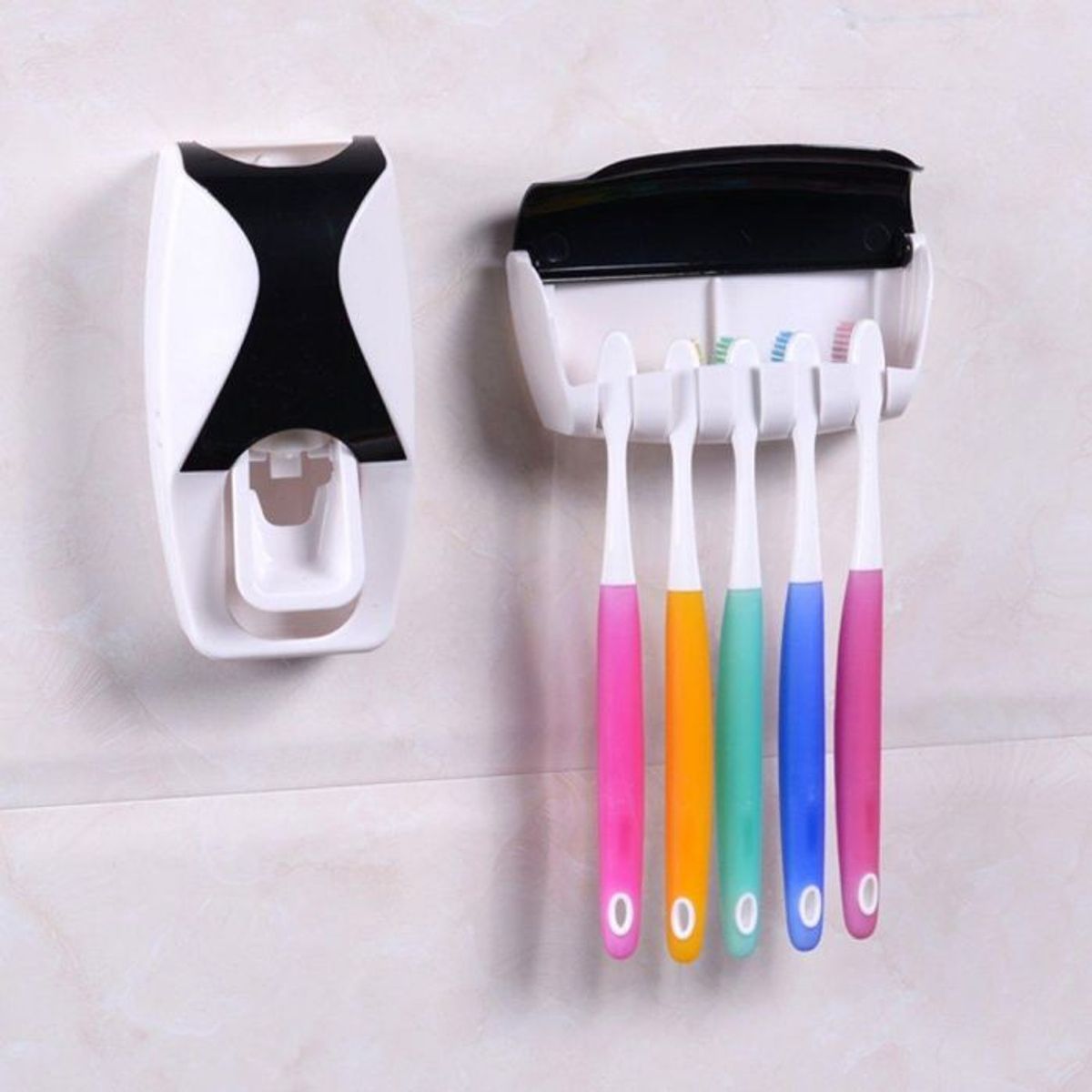 GENERICO - Dispensador Automatico Pasta Dental  Porta Cepillo Dientes