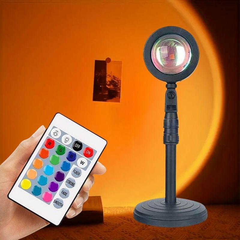 HOGARMAS - Sunset Lamp de 16 colores