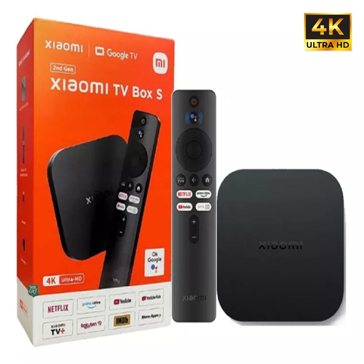 XIAOMI - Mi Tv Box S 2da GEN Xiaomi  Con Google Tv Ultra 4K Chromecast