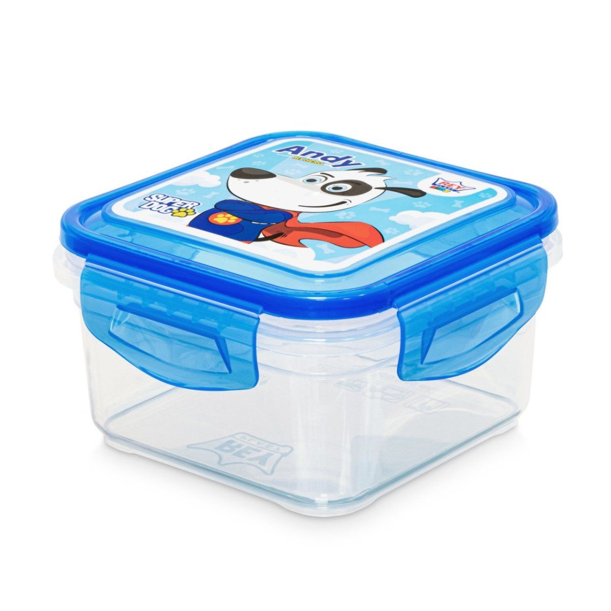 REY PLAST - Taper Decco 730 ml Decorado Niño, Tapa Hermética Azul